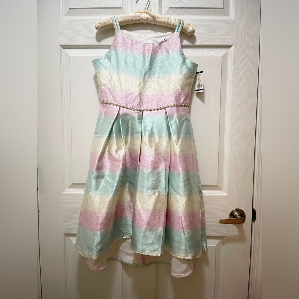Emily Rose Girls Formal Party Dress Sleeveless Size 16 Sparkly Beads NWT